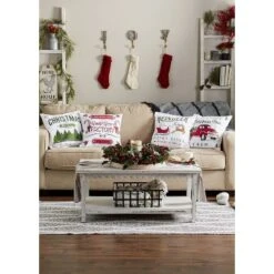 4pk 18"x18" Christmas Printed Square Throw Pillow Covers - Design Imports -Northlight Holiday Outlet Store GUEST ae6788a6 e277 4472 be76 6a2164e20136