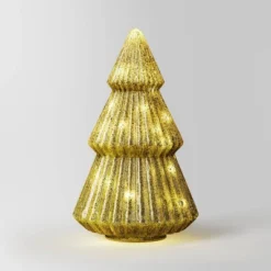 10.25" Battery Operated Lit Glass Christmas Tree Figurine - Wondershop™ -Northlight Holiday Outlet Store GUEST b328e3b1 f6ef 4a87 9ffe d0419e1e7255