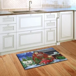 Christmas Tree Farm Doormat Red Pickup Indoor Outdoor 30" X 18" Briarwood Lane -Northlight Holiday Outlet Store GUEST b385a13b 0c65 4cb7 afc1 b6011905d625