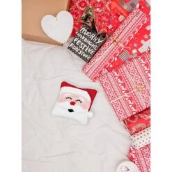 C&F Home 8" X 8" Happy Santa Hooked Petite Christmas Holiday Throw Pillow -Northlight Holiday Outlet Store GUEST b59c6177 693b 4614 9e74 5d47dc8ec42a