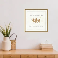 16" X 16" Christmas Cuties VII Gingerbread By Pela Studio Framed Canvas Wall Art - Amanti Art -Northlight Holiday Outlet Store GUEST bbd76219 f11b 4c46 9f66 71e85049fe91