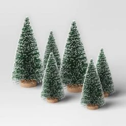 12pc Battery Operated Lit Metal House With Bottle Brush Trees And Snowmen Christmas Village Set - Wondershop™ Black -Northlight Holiday Outlet Store GUEST bc94fce6 a498 44f5 8df0 40490626259d