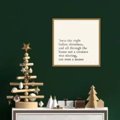 16" X 16" Simple Christmas By Laura Marshall Framed Canvas Wall Art Cream - Amanti Art -Northlight Holiday Outlet Store GUEST c4748865 0fdf 4ea3 bc88 2e85d8c6bc0d