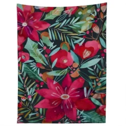 CayenaBlanca Watercolour Christmas Flowers Tapestry - Society6 -Northlight Holiday Outlet Store GUEST c55a9df1 c665 4da1 a930 c38f18fe1ab7
