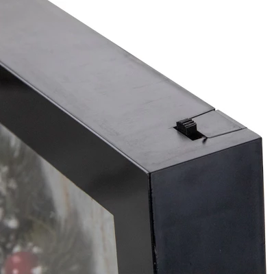 Northlight 14" Black Framed 3D "Merry Christmas" LED Christmas Box Decor 4 Northlight 14" Black Framed 3D "Merry Christmas" LED Christmas Box Decor - Image 4