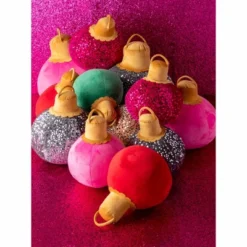 Shiraleah Pink Sparkle Christmas Ornament Bauble Pillow, Medium -Northlight Holiday Outlet Store GUEST d46bd724 11cd 4eae b4fe ea9340dcb094