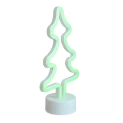 Northlight 11" Battery Operated Neon Style LED Christmas Tree Table Light - Green -Northlight Holiday Outlet Store GUEST d6fe6ddf 868e 4f4f 84d4 c304daf32808