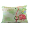 Home Decor Holiday Arianna Flamingo Pillow - One Pillow 12 Inches - Climaweave Christmas - Shhafm - Polyester - Green