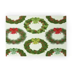 Sabine Reinhart Christmas Wreaths Welcome Mat - Society6 -Northlight Holiday Outlet Store GUEST e03f9e08 1b00 4f7e aac5 8920ba7bacba