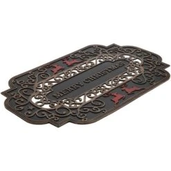 Northlight Black And Copper Reindeer "Merry Christmas" Doormat 18" X 30" -Northlight Holiday Outlet Store GUEST e7c7c21c 35d9 443b bced bd95e37314be