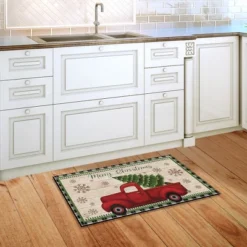 Merry Christmas Pickup Truck Doormat Indoor Outdoor 30" X 18" Briarwood Lane -Northlight Holiday Outlet Store GUEST e8bdc2bb d615 436a acc2 499335dd7beb