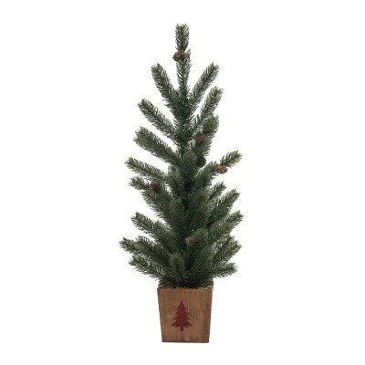 Transpac Artificial 30 In. Green Christmas Tree In Box 1 Transpac Artificial 30 In. Green Christmas Tree In Box