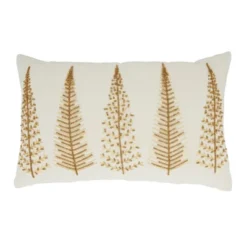 Saro Lifestyle Merry And Bright Beaded Christmas Trees Poly Filled Throw Pillow -Northlight Holiday Outlet Store GUEST ed7bdeda 780d 445d b5cd fa8906d3a770 1