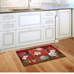 Christmas Poinsettia Doormat 30" X 18" Indoor Outdoor Briarwood Lane -Northlight Holiday Outlet Store GUEST ef79c846 7f36 412c 946e a5bf10948d27