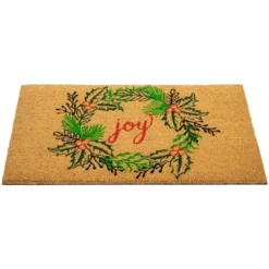 Northlight Natural Coir "Joy" Wreath Christmas Doormat 18" X 30" 9 Northlight Natural Coir "Joy" Wreath Christmas Doormat 18" X 30" -Northlight Holiday Outlet Store GUEST f1457763 d4ee 4269 931d b3fe02d9f477