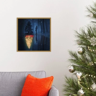 16" X 16" The Hope Of Christmas Tree By Terry F Framed Canvas Wall Art - Amanti Art 4 16" X 16" The Hope Of Christmas Tree By Terry F Framed Canvas Wall Art - Amanti Art - Image 4