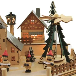 Christmas Led Windmill Village - One Lit Village Figurine 11.5 Inches - Christmas Church Carolers - 134127 - Wood - Beige -Northlight Holiday Outlet Store GUEST f387a273 9893 4b85 a3e1 bf9cfb3fa8eb