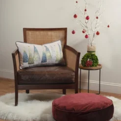 14"x26" Oversized Modern Christmas Trees With Pearls And Embroidery Lumbar Throw Pillow - Edie@Home -Northlight Holiday Outlet Store GUEST f8326939 89b0 428c 98dd cd3e3496f3d9